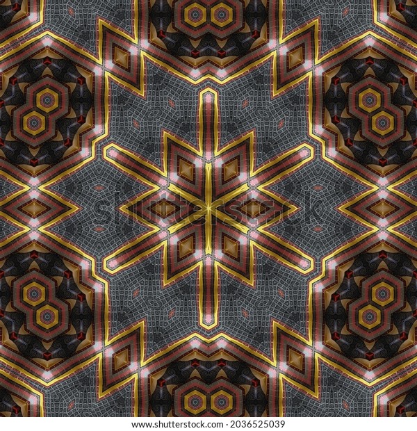 Pattern Background Design Arabesque Ethnic Texture Stock Illustration ...