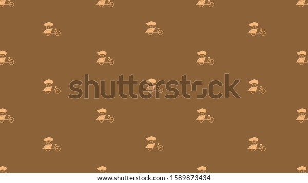Pattern background with solid color and\
various\
transportation