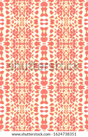 Pattern Background Watercolour. Smudge Pattern. Ink Textured Shibori Style. Bright Urban Illustration. Vintage Abstract Adornment. Coral,Blush,Gold Cute Pattern Background Watercolour.