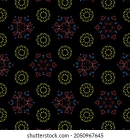 Pattern With Colorful Concept And  Morroco Style