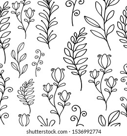 Pattern Decorative Twigs Pattern Linea