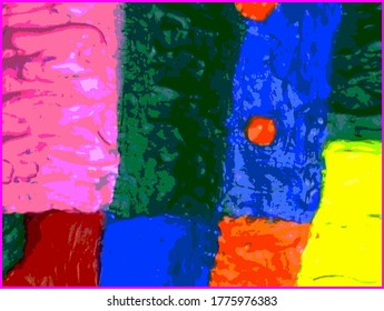 pattern design with blue red green and yellow