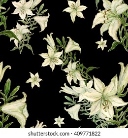 Pattern lilies bouquets-4