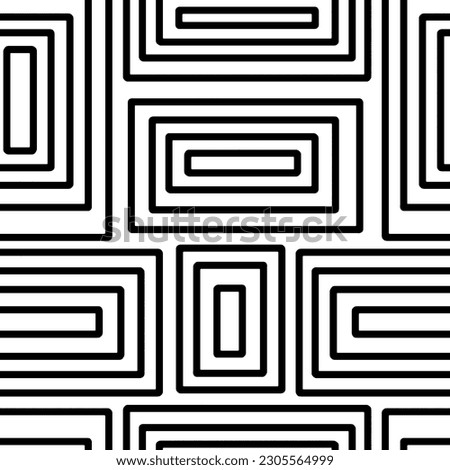 pattern line square abstract textured background wallpaper with black and white color vector