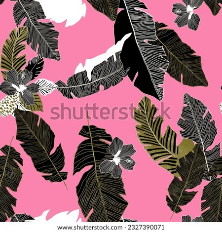 Pattern print geometric texture tropical