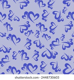  pattern shared is absolutely adorable It's a beautiful combination of blue and white hearts, with smaller hearts scattered throughout. It looks so charming and sweet