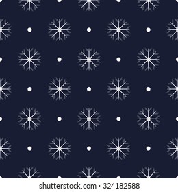 Pattern with snowflakes, seamless
