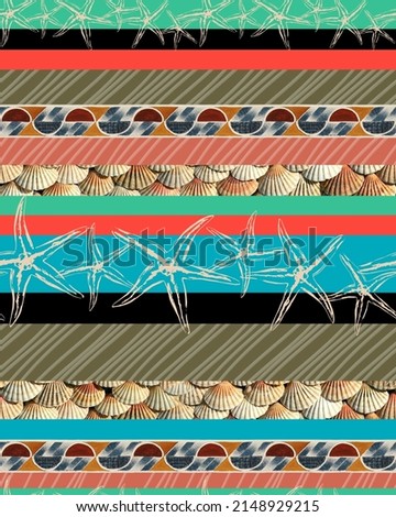 Pattern stripes sea texture rapport