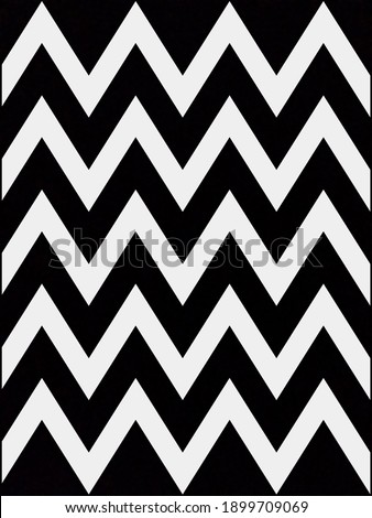 Pattern style zig-zag black white picture wallpaper