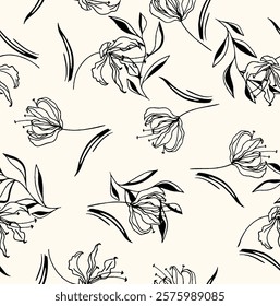 pattern suitable for printing made with flowers