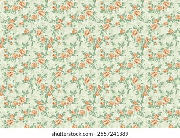 Pattern With Tender Flowers and Thin Branches. Floral Print. Indulge in timeless elegance with our exquisite Floral Toile De Jouy Seamless Pattern. Featuring delicate Tender Flowers and Thin Branches