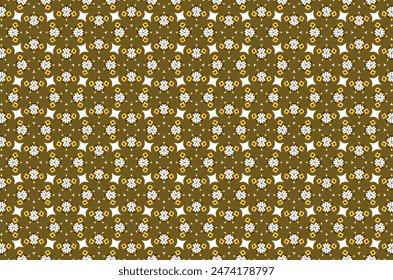 A patterned background with a lot of white and brown shapes. The pattern is very intricate and detailed