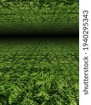 patterns and diminishing perspective infinite surface designs in shades of green