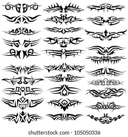 Patterns Tribal Tattoo Design Use Stock Vector (Royalty Free) 38251633 ...