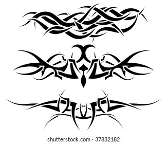 Patterns Tribal Tattoo Design Use Stock Illustration 37832182 ...