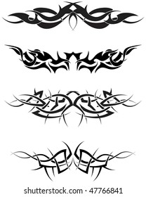 Patterns Tribal Tattoo Design Use Stock Illustration 47766844