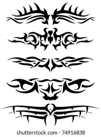 Set 31 Tribal Tattoo Women Set Stock Vector (Royalty Free) 120623329