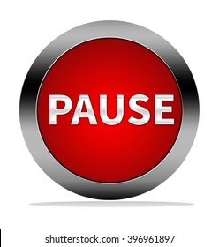Pause Button Isolated