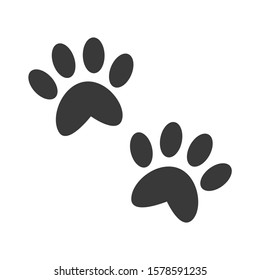 Dog Cat Paw Print Vector Illustration Stock Vector (Royalty Free) 167261435