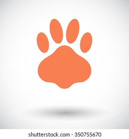 Paw Icon Flat Related Icon Web Stock Illustration 350755670 | Shutterstock