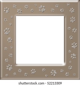 Paw Print Frame Stock Illustration 52213309 | Shutterstock