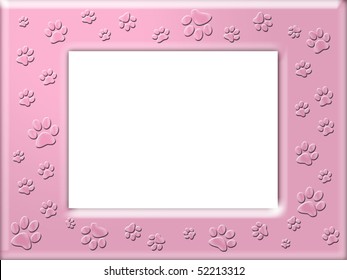 Paw Print Frame Stock Illustration 52213312 | Shutterstock