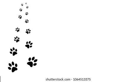 1,518 Dog Paw Prints Border Images, Stock Photos & Vectors | Shutterstock