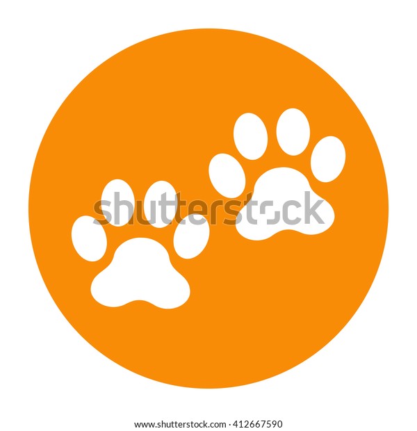 Paws Icon Stock Illustration 412667590