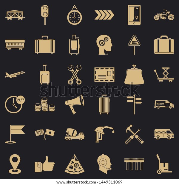 Pay for delivery icons set. Simple
style of 36 pay for delivery icons for web for any
design
