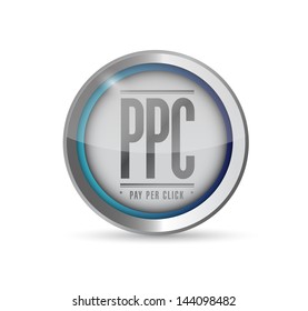 pay per click button illustration design graphic