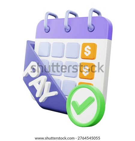 Payday Loan 3d rendering icon.