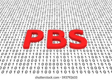 Pbs In The Form Of Binary Code, 3D Illustration