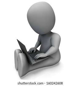 Pc Computer Showing Browsing And Surfing Web Online
