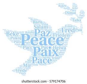 Peace Word Cloud In Different Languages