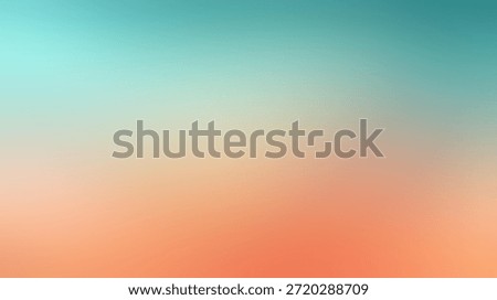 Peach to Aqua Color Gradient Background,Creative Color Fade Background for Print and Digital.