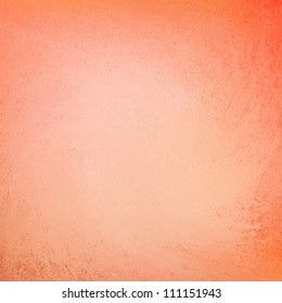 peach orange background layout design, abstract elegant background grunge texture on frame border with light pastel center with copy space for brochure ad or web template layout