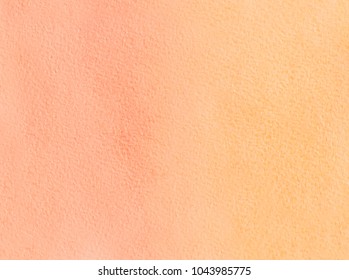 Peach Orange Watercolor Texture  Background . Hand Draw Illustration 