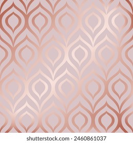 Peacock seamless pattern. Repeat feather background. Repeated glam lattice. Pink marble texture. Repeating gold rose patern for design prints. Gatsby art printing. Beauty geom printed. Illustration - Powered by Shutterstock