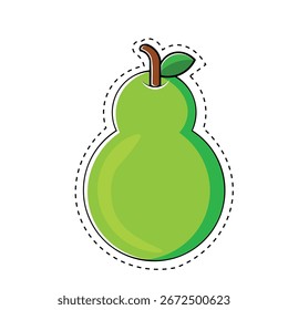 Pear Fresh Fruit Vector Set