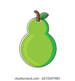 Pear Fruit Fresh Vector Set
