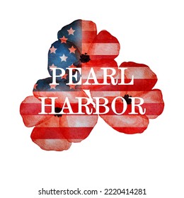 Pearl Harbor Remembrance Day  Beautiful card for memorable event  Closeup  no people  National holiday concept  Congratulations for family  relatives  friends   colleagues