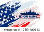 Pearl Harbor Remembrance day Vector illustration. Suitable for Poster, Banners, campaign and greeting card.	
