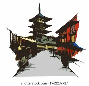 京都 風景イラスト の画像 写真素材 ベクター画像 Shutterstock