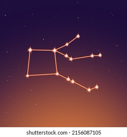 Pegasus Constellation In The Evening Sky