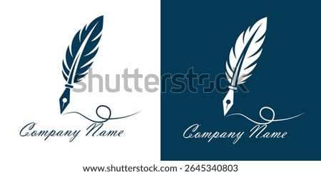 Pen Logo Design Concept Logo Design Vector Icon