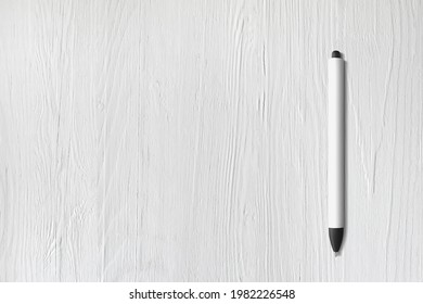 Pen mock up white and back universal. Elements for branding, sale and design 3d