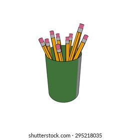 Pencil Cup Stock Illustration 295218035 Shutterstock Pencil Cup Stock Illustration 295218035 Shutterstock