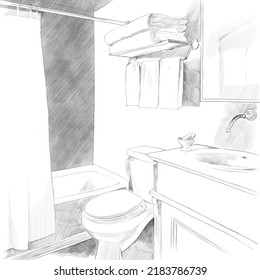 1,372 Black And White Drawing Bathtub Images, Stock Photos & Vectors 