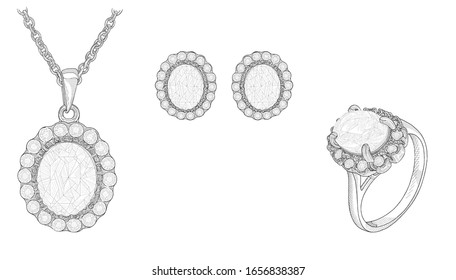 Jewellery Design Easy Simple Necklace Drawing - Goimages Cove