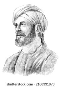 Pencil Drawing Portrait Of Abdulmelik Bin Mervan